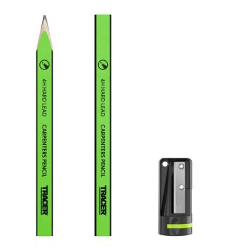 TRACER Timmermanspotlood ACP1 incl. puntenslijper (12 stuks)