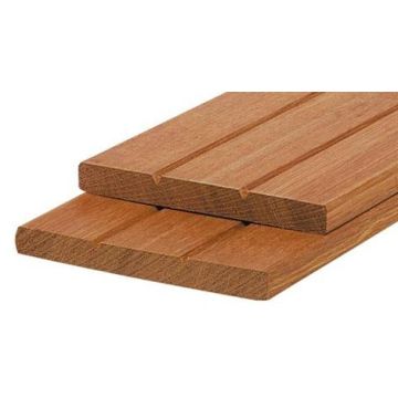 Tuinplank geschaafd Hardhout 1.5x14 cm.