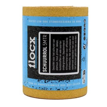 Flocx schuurpapier rollen 95mmx5m p80