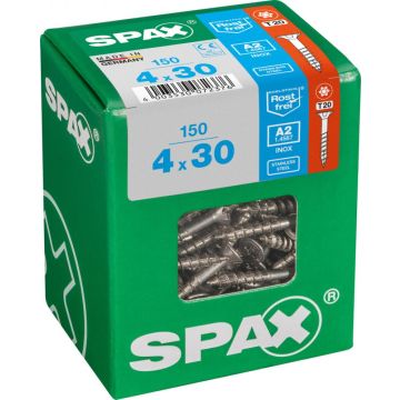 SPAX T-STAR plus A2 roestvrij 4x30 L 150 stuks