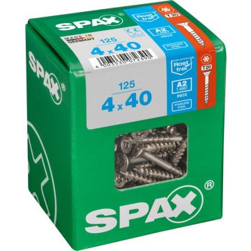 SPAX T-STAR plus A2 roestvrij 4x40 L 125 stuks