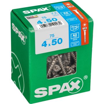 SPAX T-STAR plus A2 roestvrij 4x50 L 75 stuks