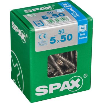 SPAX T-STAR plus A2 roestvrij 5x50 L 50 stuks