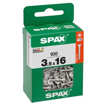 SPAX T-STAR plus WIROX 3,5x16 M 100 stuks