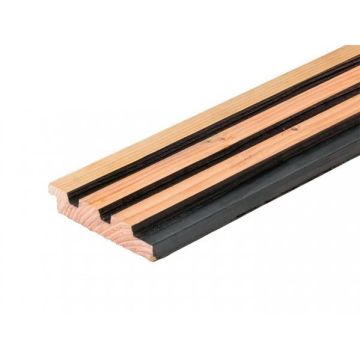Douglas Triple Profiel 2 Tone Zwart 25x140