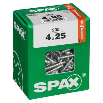 SPAX T-STAR plus WIROX 4x25 L 200 stuks