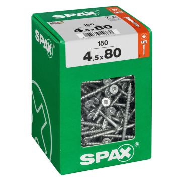 SPAX T-STAR plus WIROX 4,5x80 XXL 150 stuks