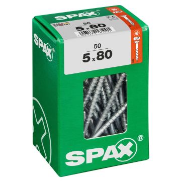 SPAX T-STAR plus WIROX 5x80 L 50 stuks