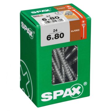 SPAX HI.FORCE WIROX 6x80 L 24 stuks