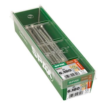 SPAX HI.FORCE WIROX 6x180 L 20 stuks