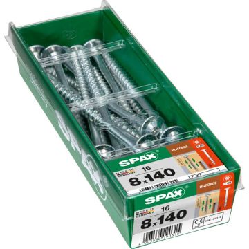 SPAX HI.FORCE WIROX 8x140 STK 16 stuks