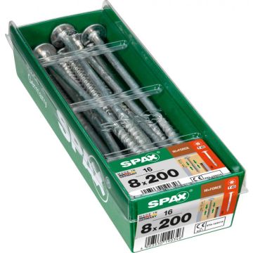 SPAX HI.FORCE WIROX 8x200 STK 16 stuks