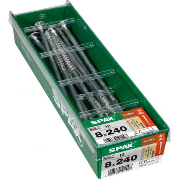 SPAX HI.FORCE WIROX 8x240 STK 12 stuks