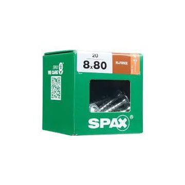 SPAX HI.FORCE WIROX 8x80 BOX 50 stuks
