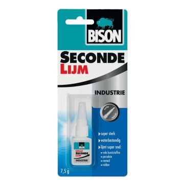 Bison secondelijm industrie -7,5gr/flacon kaart