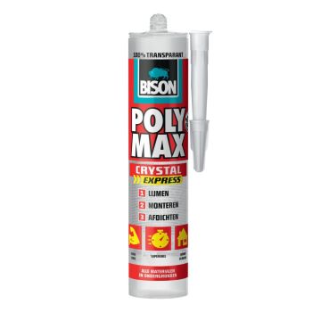 Bison polymax crystal transparant -300gr/koker