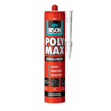 Bison polymax original wit -425gr/koker