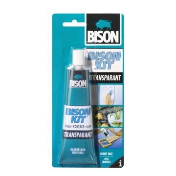 Bison kit transparant -100ml/tube kaart