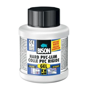 Bison hard pvc lijm gel -250ml/flacon + applicator
