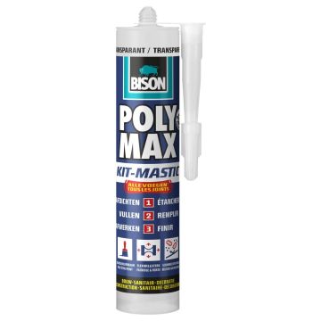 Bison polymax kit transparant -280ml/koker