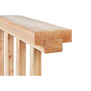 Afdeklat voor tuinhek perfect Douglas 4,5 x 13,5 x 280 cm