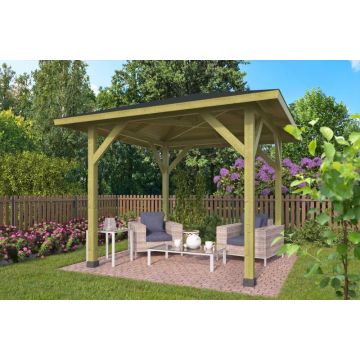 Prieel Tourist. Vuren groen geimpregneerd