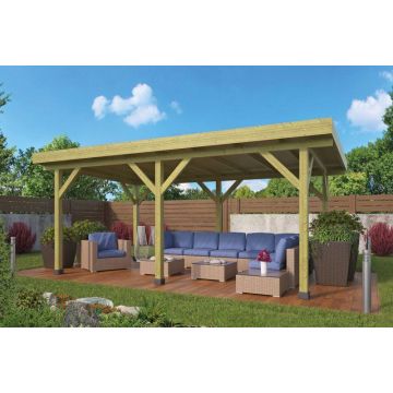 Prieel Modern Excellent Rechthoek vuren groen geïmpregneerd