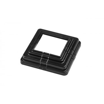 PuraFence aluminium afdekkap 7,5 x 7,5 cm t.b.v. voet schuttingpaal 192 cm