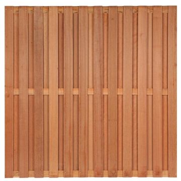 Tuinscherm hardhout Leeuwarden H180x180 cm. 23 plus 3 planks.