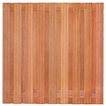 Tuinscherm hardhout Harlingen H180x180 cm. 17 plus 2 planks.