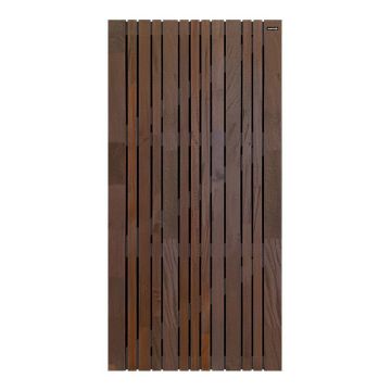 Elephant Tuindeur Stripes Black – Hardhout FSC Bruin/Zwart 100 x 180 cm