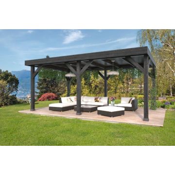 DHZ Rijssen Douglas 600 x 400 cm zwart geïmpregneerd