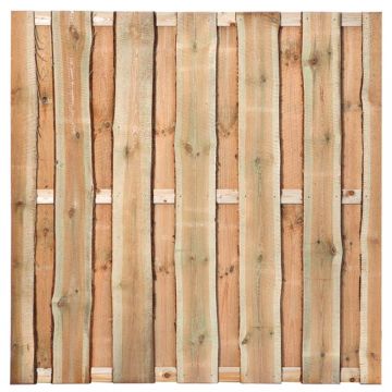 Tuinscherm Rustiek B180xH180 | Geïmpregneerd Grenen Schutting