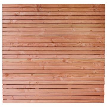Tuinscherm Nador Red Class 180 x 180 cm – 26 Geschaafde Planken