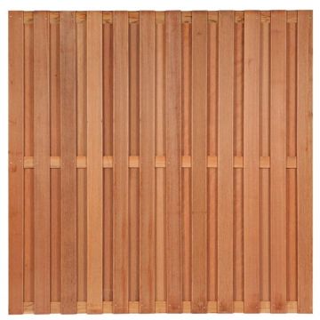 Tuinscherm Leeuwarden Hardhout 180 x 180 cm – 23 + 3 Planks Ribbelplank