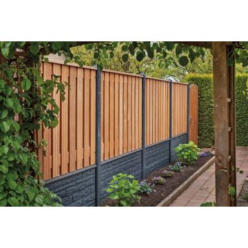 Hout-beton schutting scherm 150 cm