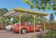 Carport dubbel Grenen B600xD500 cm