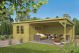 Blokhut - Tuinhuis Anton Met Overkapping 300+400x400