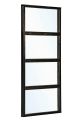 Wandmodule Zwart Breed. Afmeting 99 x 224CM