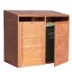 Containerberging Hardhout Dubbel.  B150xD84xH135CM.