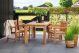 Tuintafel Rustiek Teak L180xB90xH78 CM
