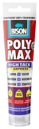 Bison polymax high tack express transparant -115g tube