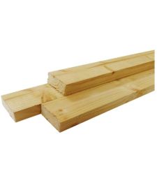 Panlat vuren geschaafd 2.5x4.0x360 cm.