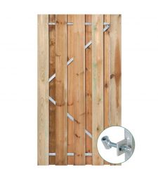 Garden Door Solide H180 cm - Impregnated. Incl. suspension system.