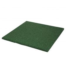 Rubber tegel Groen 50x50x2.5 cm.
