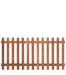 Garden fence straight - Hardwood B180 cm.