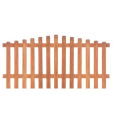 Garden Fence Curved - Hardwood B180 cm.