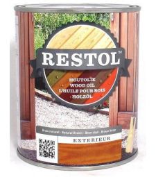 Restol houtolie Bruin Naturel.