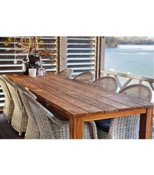 Tuintafel Rustiek Teak L180xB90xH78 cm.