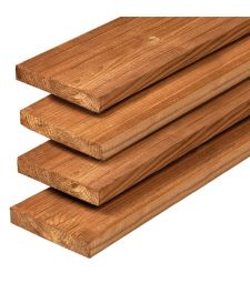 Thermo Wood Vlonderplank 2.6x14 cm.  2-zijdig glad geschaafd.